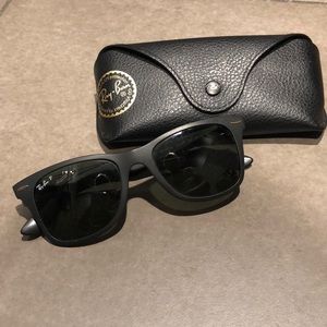 Ray Ban Polarized Wayfarer Liteforce Sunglasses